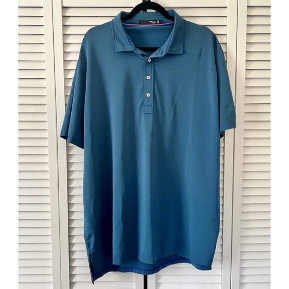 RLX Ralph Lauren Other - Ralph Lauren RLX Men's Performance Polo Shirt Green Blue XXL
